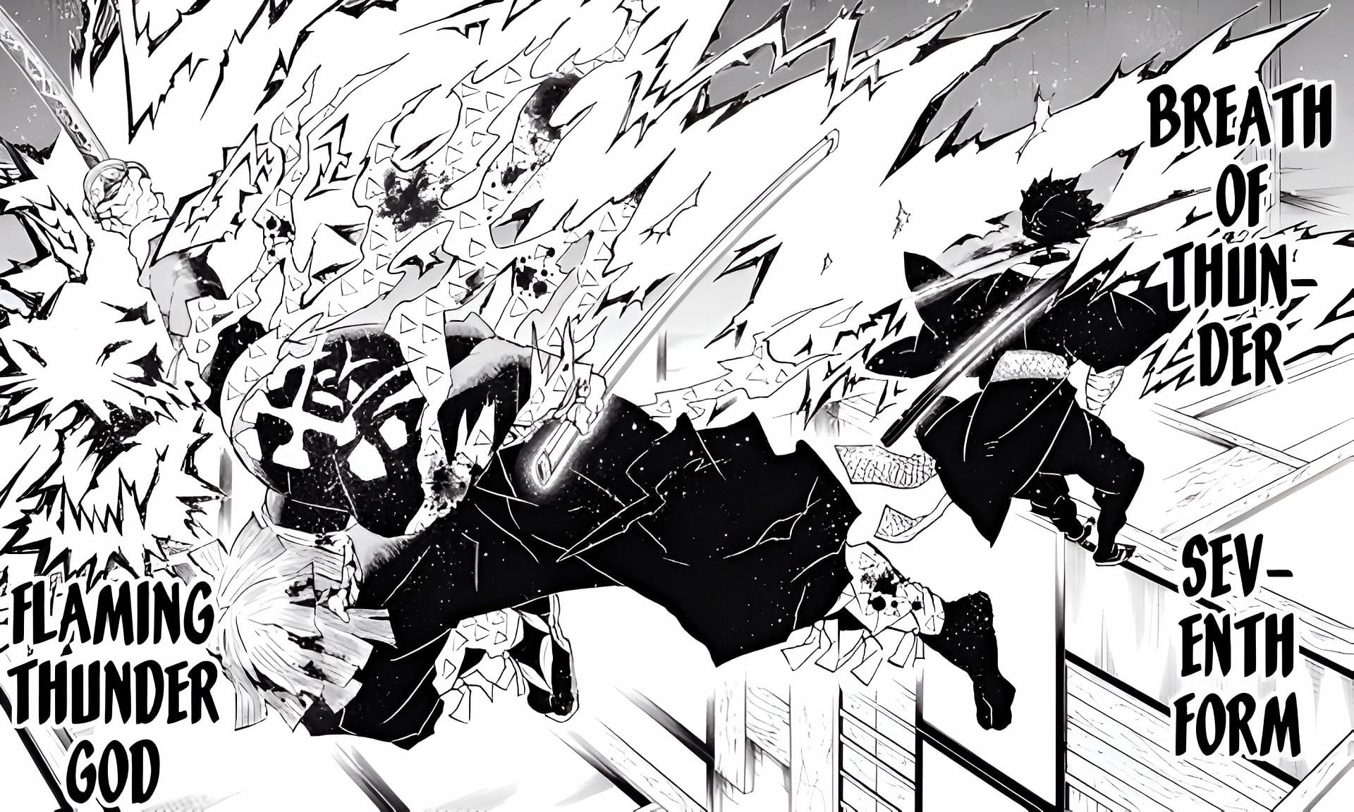 Zenitsu's improvised breathing form (Image via Koyoharu Gotouge/Shueisha)